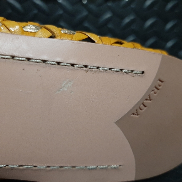 PRADA Calzature Donna woven leather slip-on PRADA size 38 US size 8 - Picture 7 of 11